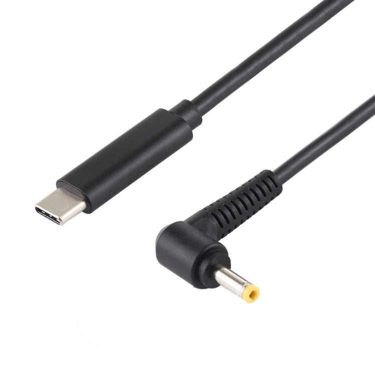 USB-C / Type-C to 4.0 x 1.7mm 노트북 전원 충전 케이블, 케이블 길이: 약 1.5m, Type-C to 4.0 x 1.7mm