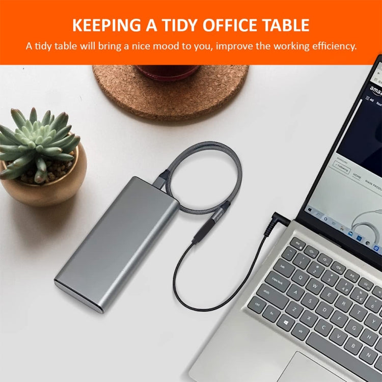 USB-C / Type-C to 4.0 x 1.7mm 노트북 전원 충전 케이블, 케이블 길이: 약 1.5m, Type-C to 4.0 x 1.7mm