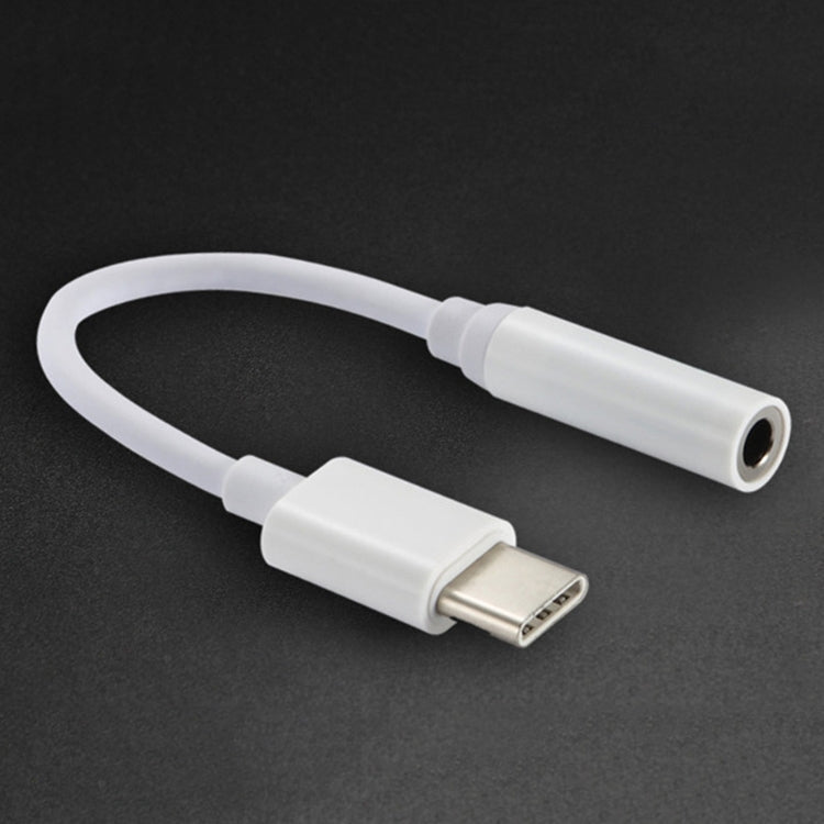 12.5cm USB-C / Type-C 수-3.5mm 오디오 암 어댑터 변환기, 12.5cm Type-C to 3.5mm