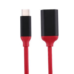 15cm 알루미늄 합금 헤드 USB-C / Type-C 3.1 수컷 to USB 3.0 암컷 OTG 변환 어댑터 케이블