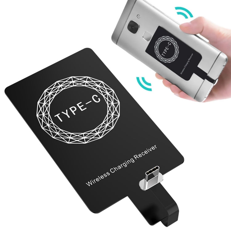 5V 800mA Qi 표준 무선 충전 수신기 USB-C / 타입-C 포트 포함, 타입-C 휴대폰용