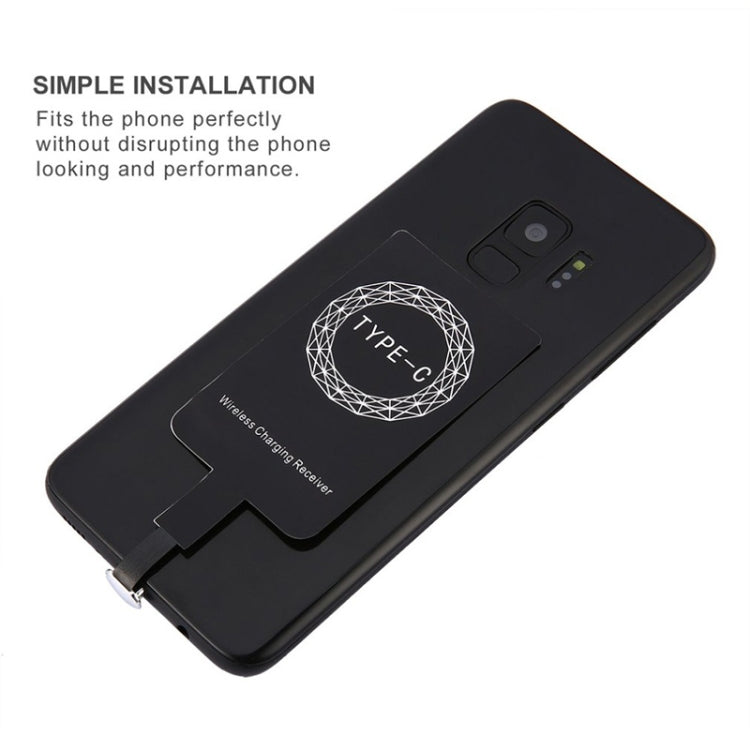 5V 800mA Qi 표준 무선 충전 수신기 USB-C / 타입-C 포트 포함, 타입-C 휴대폰용