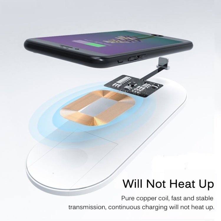 5V 800mA Qi 표준 무선 충전 수신기 USB-C / 타입-C 포트 포함, 타입-C 휴대폰용
