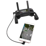 30cm 마이크로 USB to USB-C / 타입-C 변환 데이터 케이블 커넥터 DJI MAVIC PRO & SPARK 리모컨, 스마트폰, 태블릿용, 마이크로 USB to USB-C / 타입-C