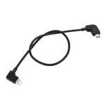 30cm 마이크로 USB to 8핀 변환 데이터 케이블 커넥터 DJI MAVIC PRO & SPARK & Mavic 2 Pro & Mavic 2 Zoom 리모컨, 아이폰, 아이패드용, 마이크로 USB to 8핀