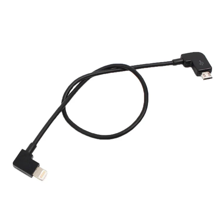 30cm 마이크로 USB to 8핀 변환 데이터 케이블 커넥터 DJI MAVIC PRO & SPARK & Mavic 2 Pro & Mavic 2 Zoom 리모컨, 아이폰, 아이패드용, 마이크로 USB to 8핀