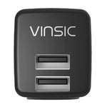 Vinsic 12W 5V 2.4A 출력 듀얼 USB 벽면 충전기 USB 충전기 어댑터