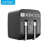 Vinsic 12W 5V 2.4A 출력 듀얼 USB 벽면 충전기 USB 충전기 어댑터