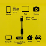 24cm 2A 마이크로 USB to USB 알루미늄 합금 호스 OTG 어댑터 데이터 충전 케이블 USB-C / Type-C 커넥터 포함