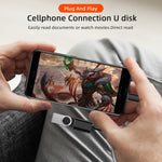 24cm 2A 마이크로 USB to USB 알루미늄 합금 호스 OTG 어댑터 데이터 충전 케이블 USB-C / Type-C 커넥터 포함