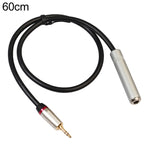 REXLIS TC128MF 3.5mm 수 to 6.5mm 암 오디오 어댑터 케이블, 길이: 60cm