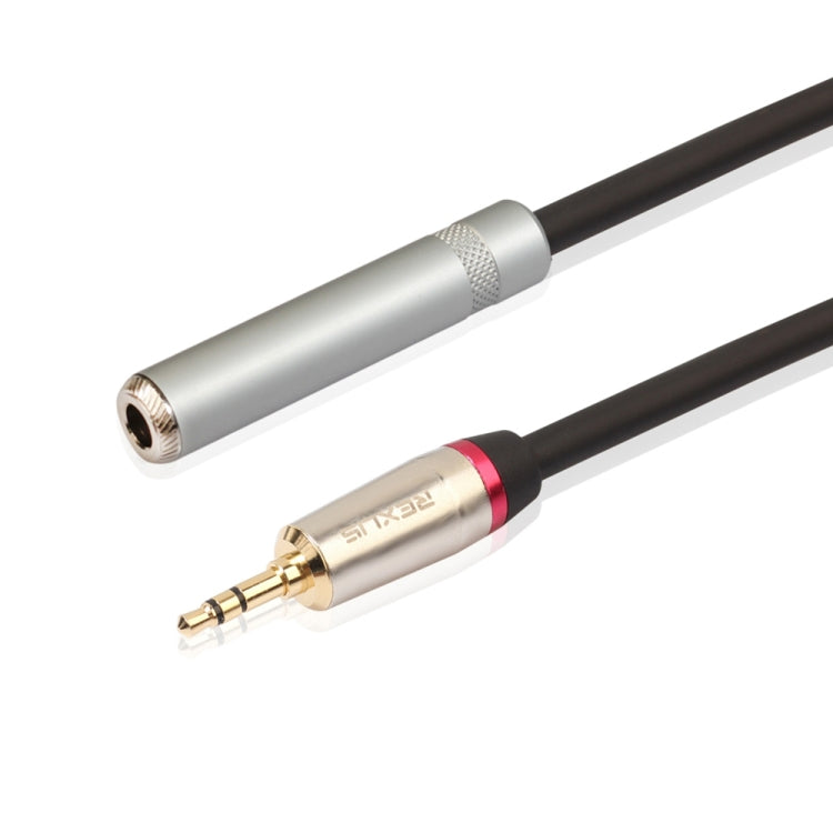 REXLIS TC128MF 3.5mm 수 to 6.5mm 암 오디오 어댑터 케이블, 길이: 60cm