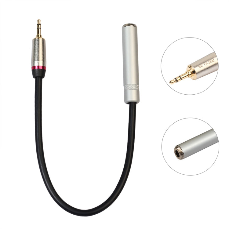 REXLIS TC128MF 3.5mm 수 to 6.5mm 암 오디오 어댑터 케이블, 길이: 60cm