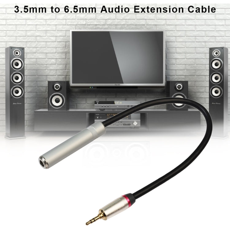 REXLIS TC128MF 3.5mm 수 to 6.5mm 암 오디오 어댑터 케이블, 길이: 60cm