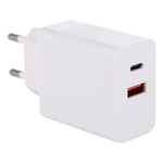 24W PD + QC3.0 고속 충전기 전원 어댑터 플러그 어댑터 EU 플러그, 24W EU 플러그