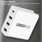 WLX-A6 4포트 고속 충전 USB 여행용 충전기 전원 어댑터, US 플러그