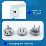 WLX-A6 4포트 고속 충전 USB 여행용 충전기 전원 어댑터, US 플러그