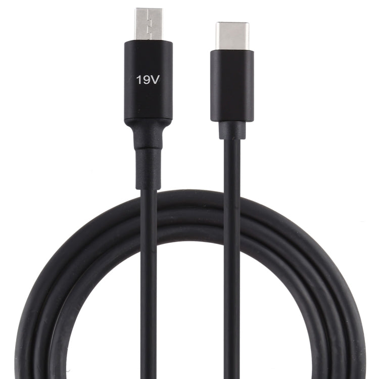 ASUS X205T 19V 전원 인터페이스 to USB-C / Type-C 수 노트북 충전 케이블, 케이블 길이: 1.5m, ASUS X205T 전원 인터페이스 to USB-C / Type-C 수용