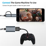 USB 3.0 암 to 마이크로 USB + USB-C / 타입-C 수 충전 + 전송 OTG 나일론 꼬임 어댑터 케이블, 케이블 길이: 17cm, 마이크로 USB 17cm 그레이, 마이크로 USB 17cm 골드