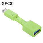 5개 세트 마이크로 USB 수형 to USB 3.0 암형 OTG 어댑터, 마이크로 USB to USB 3.0