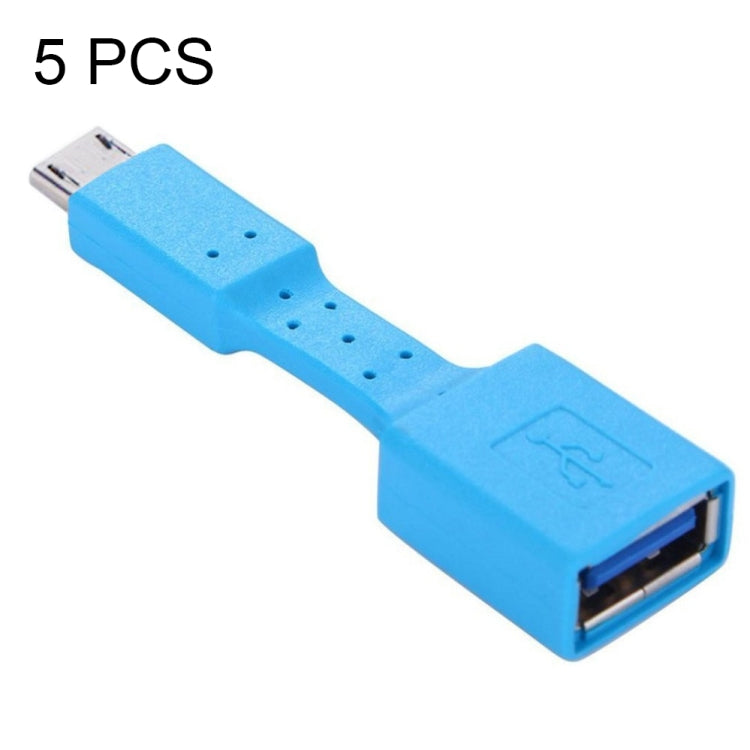 5개 세트 마이크로 USB 수형 to USB 3.0 암형 OTG 어댑터, 마이크로 USB to USB 3.0
