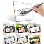 긴 범용 충전식 정전식 터치 스크린 스타일러스 펜, 2.3mm 초미세 금속 팁, iPhone, iPad, 삼성 및 기타 정전식 터치 스크린 스마트폰 또는 태블릿 PC용