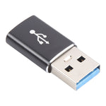 3개 세트 USB-C / Type-C 암-USB 3.0 수 알루미늄 합금 어댑터, 충전 및 데이터 전송 지원, USB 3.0