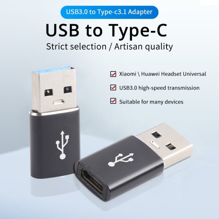 3개 세트 USB-C / Type-C 암-USB 3.0 수 알루미늄 합금 어댑터, 충전 및 데이터 전송 지원, USB 3.0