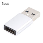 3개 세트 USB-C / Type-C 암-USB 3.0 수 알루미늄 합금 어댑터, 충전 및 데이터 전송 지원, USB 3.0
