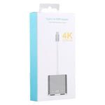 4K 울트라 HD 듀얼 HDMI 인터페이스 출력 to USB-C / Type-C 어댑터, 9175B