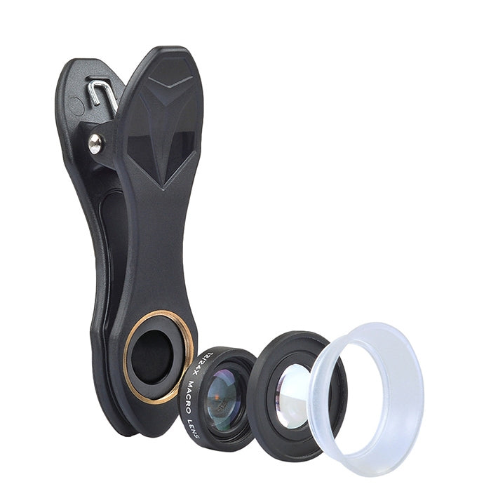 APEXEL APL-24X-H 2-in-1 범용 외장 12X & 24X 매크로 휴대폰 렌즈, 렌즈 후드 포함