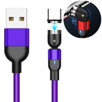 1m 2A 출력 USB to USB-C / Type-C 나일론 꼬임 회전 자석 충전 케이블, 1m Type-C