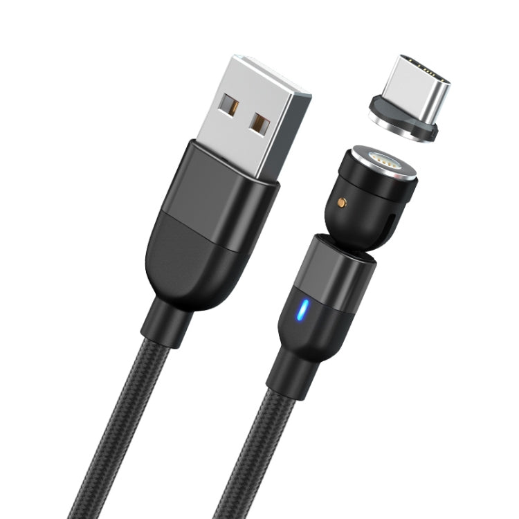1m 3A 출력 USB to USB-C / Type-C 540도 회전 자석 데이터 동기화 충전 케이블, 1m Type-C