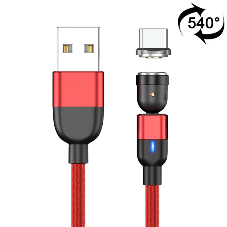 1m 3A 출력 USB to USB-C / Type-C 540도 회전 자석 데이터 동기화 충전 케이블, 1m Type-C