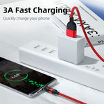 1m 3A 출력 USB to USB-C / Type-C 540도 회전 자석 데이터 동기화 충전 케이블, 1m Type-C