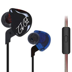KZ ED12 3.5mm 잭 행잉 이어 스포츠 디자인 인이어 스타일 와이어 컨트롤 이어폰, 케이블 길이: 1.2m, ED12