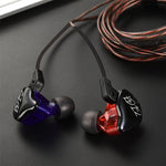 KZ ED12 3.5mm 잭 행잉 이어 스포츠 디자인 인이어 스타일 와이어 컨트롤 이어폰, 케이블 길이: 1.2m, ED12