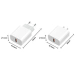 M117 2.4A 단일 USB 포트 플래시 충전기 여행용 충전기, EU 플러그, 단일 USB