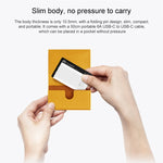 오리지널 화웨이 66W GaN 초슬림 여행용 충전기 전원 어댑터 Type-C / USB-C 케이블 포함