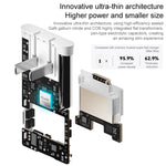 오리지널 화웨이 66W GaN 초슬림 여행용 충전기 전원 어댑터 Type-C / USB-C 케이블 포함