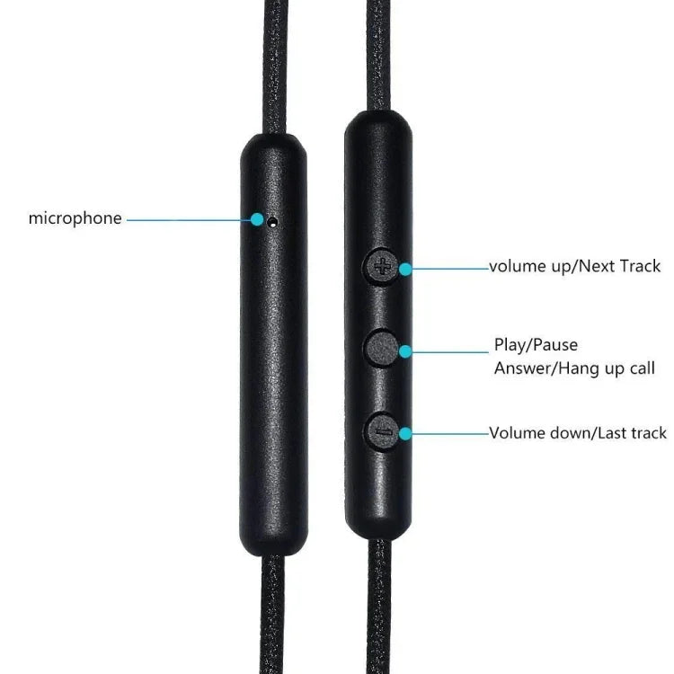 마샬 이어폰용 유선 통화 버전 3.5mm 남성-남성 이어폰 케이블, 케이블 길이: 1.25m-1.8m, 유선 통화 버전