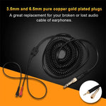 ZS0095 Sennheiser HD25 / HD560 / HD540 / HD430 / HD250용 이어폰 스프링 케이블, 케이블 길이: 1.5m-5m, ZS0095