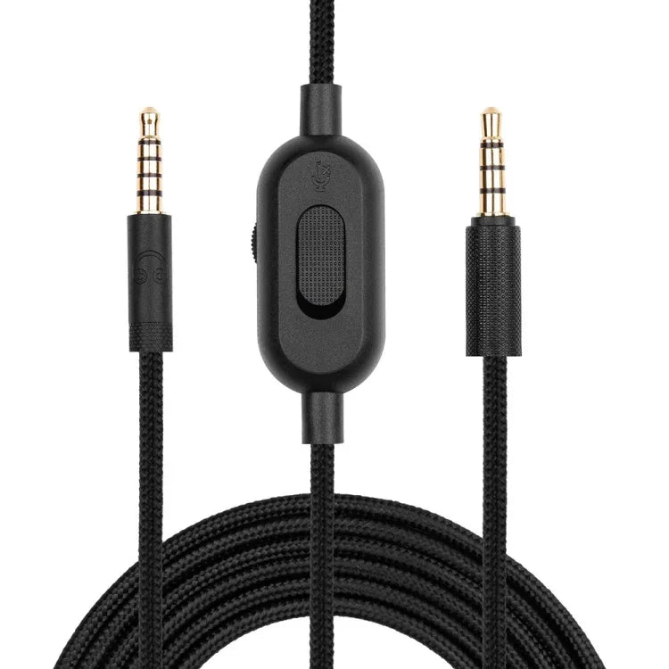 ZS0159 Logitech G433 / G233 / G Pro / G Pro X용 3.5mm 남성-남성 게이밍 헤드셋 오디오 케이블 유선 통화 지원, 케이블 길이: 2m