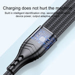 4 in 1 66W 6A USB to 8핀 + 마이크로 USB + 듀얼 USB-C / Type-C 고속 충전 데이터 케이블, 케이블 길이: 1.2m, 1.2m, 1.2m 66W