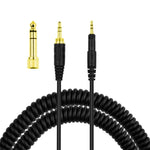 ZS0088 Audio-Technica ATH-M50X / ATH-M40X용 스프링 헤드셋 오디오 케이블, 케이블 길이: 1.4m-3m, ZS0088