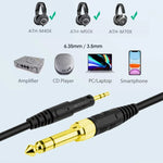 ZS0088 Audio-Technica ATH-M50X / ATH-M40X용 스프링 헤드셋 오디오 케이블, 케이블 길이: 1.4m-3m, ZS0088