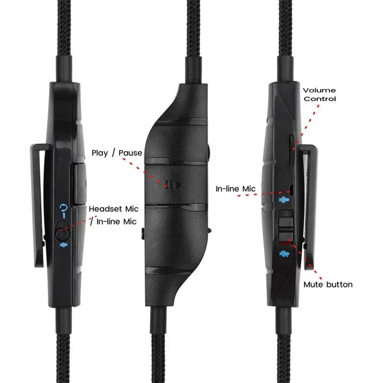 ZS0195 Logitech G633 / G635 / G933 / G935용 3.5mm 게이밍 헤드셋 오디오 케이블, 케이블 길이: 1.5m, Logitech G633용 1.5m