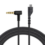ZS0135 SteelSeries Arctis 3 / 5 / 7용 이어폰 오디오 케이블, 케이블 길이: 2m, 오디오 케이블 블랙, 오디오 케이블 실버