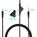 ZS0175 Logitech Astro A10 / A40 / A30용 3.5mm 남성-남성 볼륨 조절 이어폰 오디오 케이블, 케이블 길이: 2m, Logitech Astro A10용 2m
