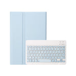 iPad 11 2025 / 10세대 10.9 2022용 A10B 램스킨 텍스처 초슬림 블루투스 키보드 가죽 태블릿 케이스 펜 슬롯 포함, A10B